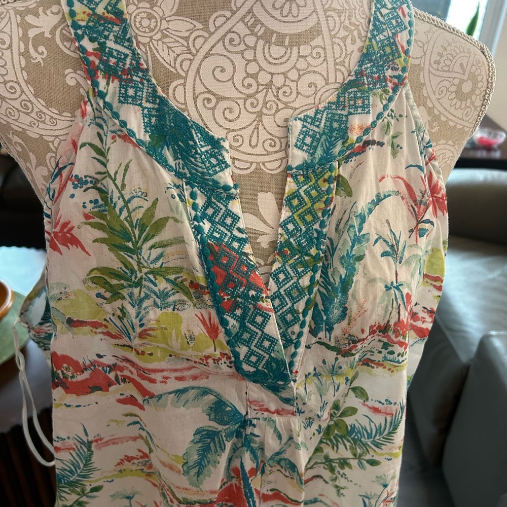Sigrid Olsen Multicolor Floral play set women’s XL tropical all cotton - Picture 6 of 11